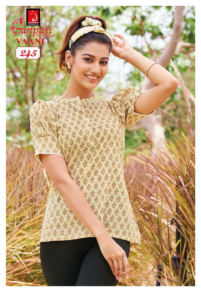 Vaani Vol 2 By Ganpati Summer Special Cotton Ladies Top Wholesale Price In Surat